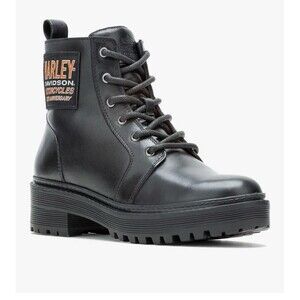 Harley-Davidson Women's 7.5 Valene Black Motorcycle Boots